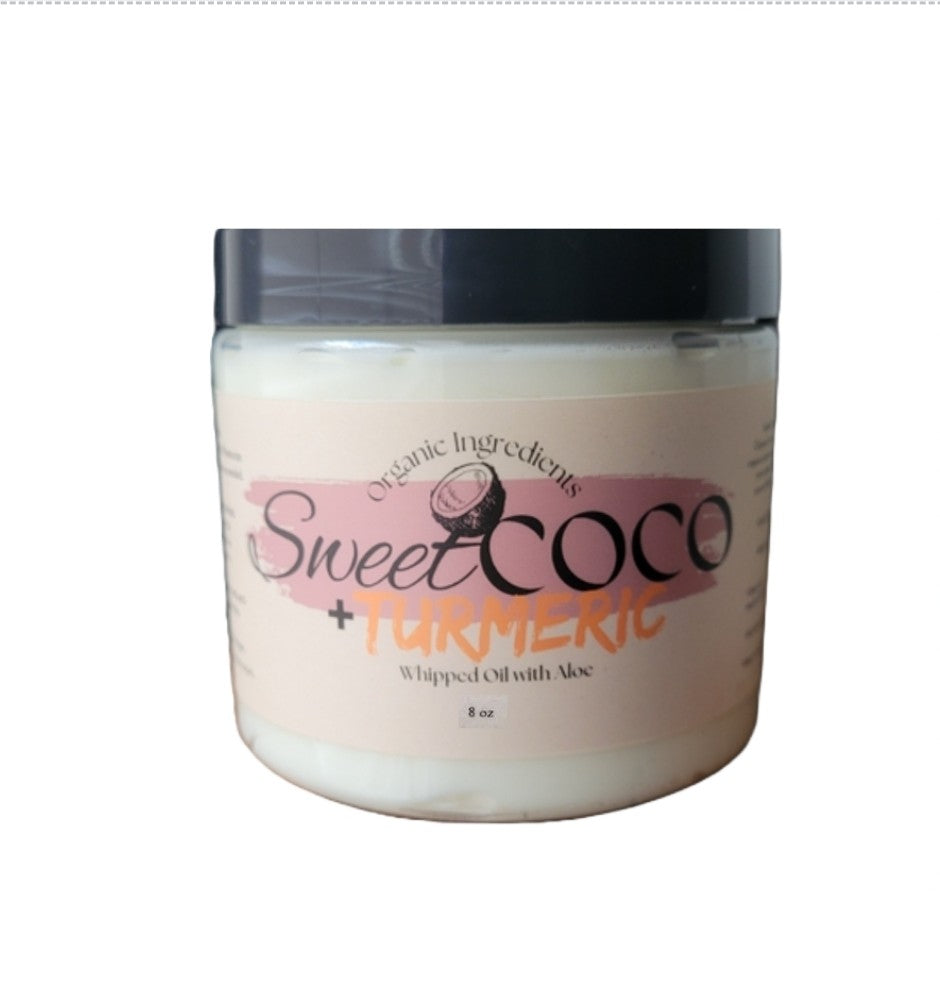 SweetCoco Whipped Coconut Oil + Tumeric with Aloe