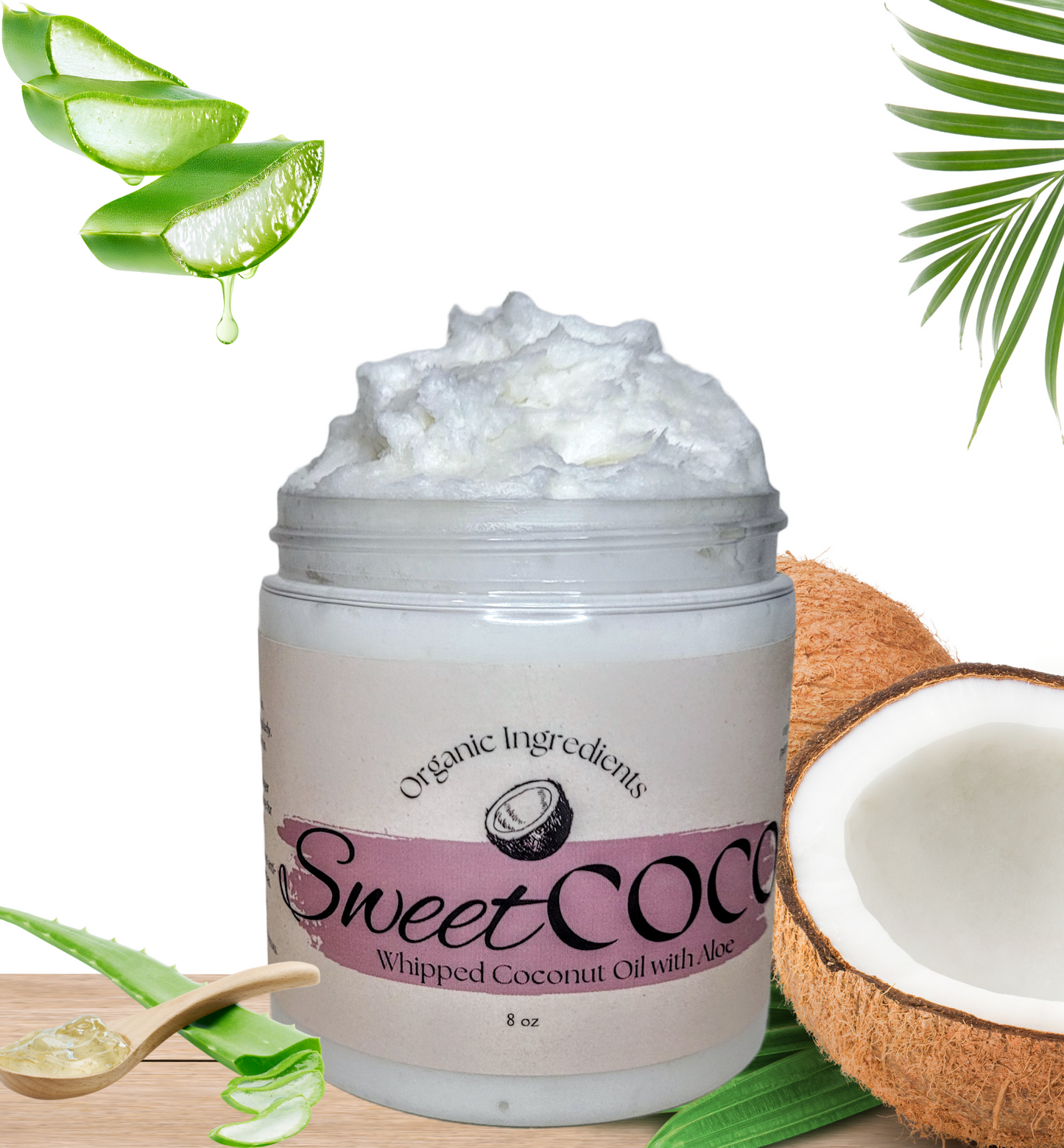 SweetCoco Whipped Coconut Oil with Aloe
