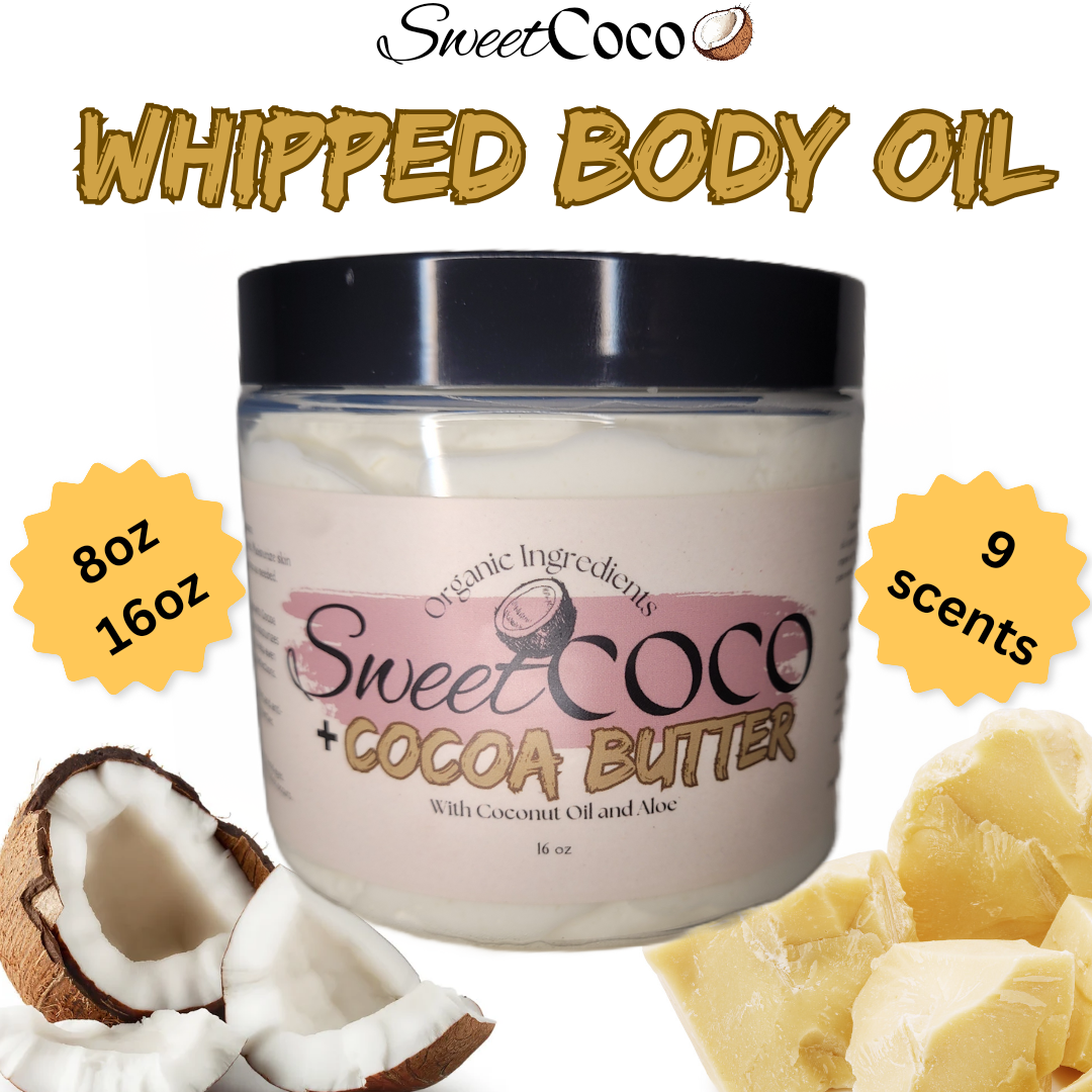 SweetCoco Whipped Coconut Oil + Cocoa Butter with Aloe