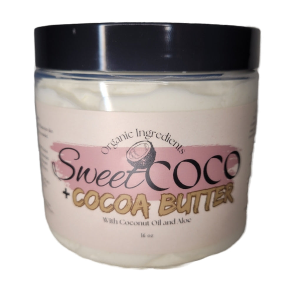 SweetCoco Whipped Coconut Oil + Cocoa Butter with Aloe